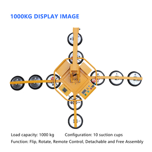 工業用真空吸着装置 多吸盤式 600kg <span class=keywords><strong>800kg</strong></span> ポータブル手動吸盤装置 ガラス真空リフター - Product Image 2