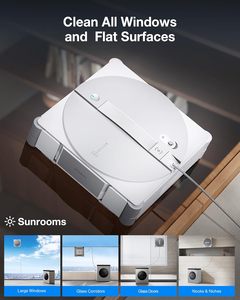 Robot <span class=keywords><strong>Limpiacristales</strong></span> Original Ecovacs Winbot W3, Limpiador de Vidrios Automático Inteligente, Control Remoto por Aplicación, Electrodoméstico Inteligente para el Hogar - Product Image 5