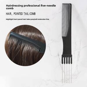 Peine profesional de cinco dientes para peinar el cabello para <span class=keywords><strong>mujer</strong></span>, para estudio fotográfico, mango de plástico duradero para uso en peluquería - Product Image 6