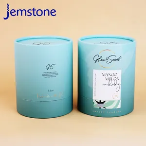 Écologique logo personnalisé kraft carton papier peut thé papier emballage tube - Product Image 5