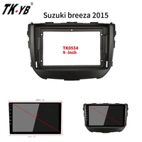 TK-YB 9 pouces voiture panneau de navigation pour Suzuki breeza 2015 autoradio cadre décoration accessoires intérieur tableau de bord DVD panneau