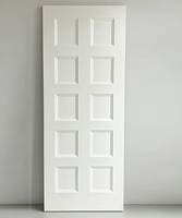 Porte intérieure moulurée style Shaker moderne en MDF blanc apprêté, isolation phonique, taille personnalisée pour chambre, hôtel, appartement