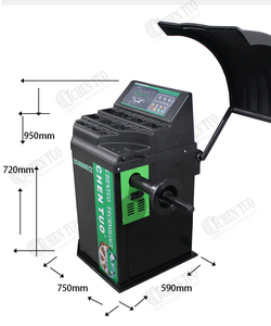 Equilibrador de rueda automático de acero certificado CE, equipo de garaje para reparación de neumáticos y uso en taller, equipo de vehículo - Product Image 1