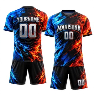 Uniforme de Fútbol Ligero Personalizado para Jóvenes, Conjunto de Camiseta y Pantalones Cortos de Fútbol Sublimados para Niños, Fabricante de Ropa Deportiva para Equipos OEM ODM - Product Image 1