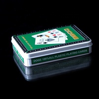 Boîte en papier et en métal personnalisée pour cartes à jouer, certifiée EN71, imprimée en offset, boîte cadeau publicitaire avec logo personnalisé