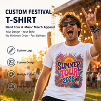 Kaos Streetwear DG001 Polos 180gsm 100% Katun, Fit Longgar, Cepat Kering, Kaos Polos untuk Sablon Custom, Merchandise Konser Musik Tur