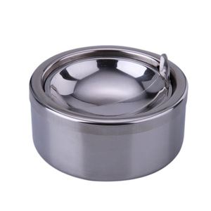 Hotel Personalized Round Outdoor Metal Cigar Stainless Steel <b>Ashtray</b> - Product Image 6
