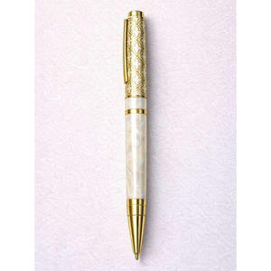 Colección de Bolígrafos de Lujo con Grabado en Oro Metálico y Perla, Bolígrafo con Textura en Relieve y Diseño Decorativo Personalizado - Product Image 1