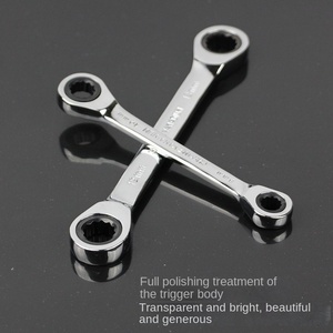 ประแจวงแหวนคู่ประแจปรับแต่งได้เครื่องมือช่าง OEM พร้อมประแจวงล้อแบนแบบผสมผสาน - Product Image 3