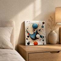 Impression sur toile abstraite moderne, motif boule, 30x40cm, tendue et prête à accrocher, toile polyester, art mural pour la décoration de la maison ou du bureau
