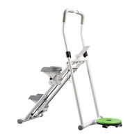 Máquina de Ejercicio Multifuncional Plegable para Uso Doméstico, Simulador de Escaleras con Función de Rotación Lumbar