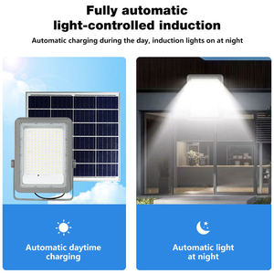 Reflector LED <span class=keywords><strong>Solar</strong></span> de Aluminio para Exteriores, Impermeable IP66, con Batería LiFePO4, para Estadios Deportivos, 200W 300W, Garantía de 2 Años, Haz de Luz de 70-140° - Product Image 3