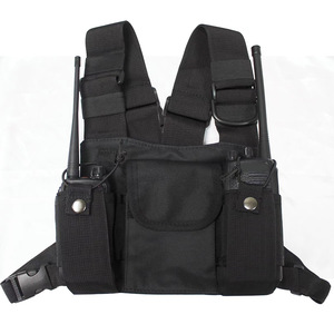 Universal Radio Walkie Talkie bolsa de pecho mochila al aire libre funda para $TERM impacto Baofeng UV-5R UV-<span class=keywords><strong>82</strong></span> BF-888S sobre las <span class=keywords><strong>Motorola</strong></span> ICOM maleta - Product Image 5