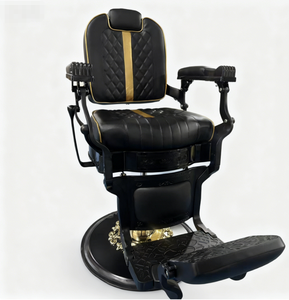Sillón de <span class=keywords><strong>Barber</strong></span>ía Profesional para Hombre, Color Negro, Rotación de 360 Grados, Diseño Ergonómico Moderno y Resistente para Uso Comercial - Product Image 1