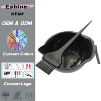 Logo personnalisé nouveau Salon de coiffure brosses à colorier les cheveux bol peigne teinture teinte outil Kit cheveux colorant brosses et bol ensemble