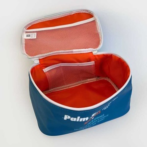 Bolsa de cosméticos transparente impermeable con logotipo personalizado de 12 pulgadas, neceser de viaje con logotipo impreso, bolsa de cosméticos de PU para mujer - Product Image 4