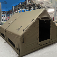 Tente de Glamping Commerciale Gonflable de 12 m² pour Achat en Gros, Tente Pneumatique Oxford Imperméable pour Complexes Hôteliers, OEM/ODM