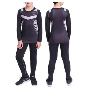 Tùy Chỉnh Logo Sản Phẩm Tốt Nhất Chất Lượng Cao Trẻ Em Nén Bộ Phụ Nữ Compression Workout Sets Men Compression Set