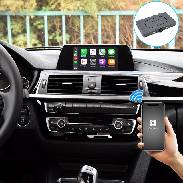 JoyeAuto Wireless Android Auto CarPlay for BMW F10 2018, F82 M4, CarPlay EVO NBT, E46, X3, X1