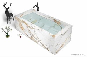 กระเบื้องพอร์ซเลนพิเศษ Calcatta ขนาด800x3000มม. สำหรับทำอ่างอาบน้ำกระเบื้องบ้าน - Product Image 4