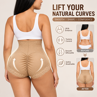 Shorts sculptants taille haute à contrôle abdominal et remonte-fesses, ajustement minceur, contrôle moyen, pour usage quotidien, vente en gros