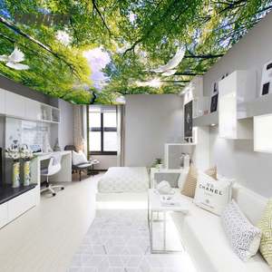 Película de Techo Elástica de PVC de Alta Calidad con Diseño de Árboles del Cielo en 3D, Decorativa y Moderna - Product Image 4