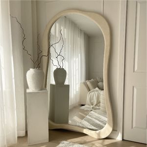 <span class=keywords><strong>Specchio</strong></span> <span class=keywords><strong>da</strong></span> terra grande ed elegante per arredamento casa, con cornice estetica, in legno, irregolare, a figura intera, per <span class=keywords><strong>soggiorno</strong></span> - Vendita all'ingrosso - Product Image 1