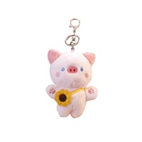 Porte-clés monstre en peluche de haute qualité à bas prix lapin singe chat porte-clés en peluche Mini porte-clés en peluche cochon mignon