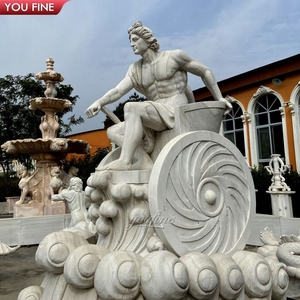 Scultura a grandezza naturale di Diogeni e il suo cane in marmo YOUFINE per giardini esterni, musei e decorazioni in stile greco antico - Product Image 6