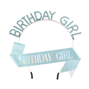 มงกุฎวันเกิด ที่คาดผมสุขสันต์วันเกิด มงกุฎเจ้าหญิงประดับเพชร ที่คาดผมสำหรับงานปาร์ตี้ ของตกแต่งสำหรับผู้หญิงและเด็กผู้หญิง - Product Image 6