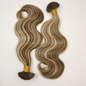 Extensiones de cabello de queratina preadheridas con punta en U de doble dibujado 100% cabello Remy al por mayor extensiones de uñas peruanas - Product Image 3