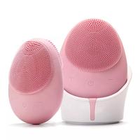 Nettoyage en profondeur du visage Spatule à vibration étanche Épurateur Outils de nettoyage du visage Brosse de nettoyage du visage en silicone