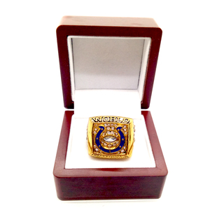 2006 Indianapolis Colts Champion Rose Gold Plated Alloy Men's <b>Ring</b> Birthday Gift Souvenir Collection - Product Image 4