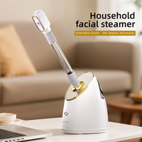 Vaporisateur facial électrique nano-ionique pour salon de beauté et usage domestique, brume chaude, pulvérisation d'huiles essentielles, tube long réglable
