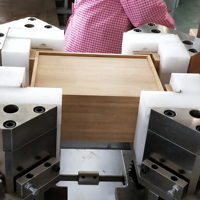 Machine de fabrication de cadres photo RF JYC, haute fréquence 5KW, machine d'assemblage de boîtes en bois de précision avec moteur, haute productivité