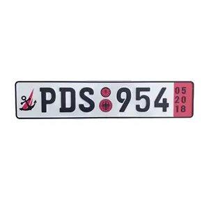 لوحة رقم رخصة للسيارة للتزيين عاكسة لوحة أرقام التسجيل الأوروبية مع شعار وتصاميم مخصصة