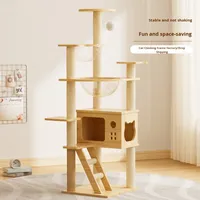 Maison pour animaux de compagnie en bois moderne toute saison, capsule spatiale, pour salon, cadre d'escalade pour chat, vente en gros, commerce extérieur