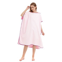 Poncho de surf à capuche pour adultes avec impression personnalisée à séchage rapide Serviette de poncho de plage pour piscine à langer