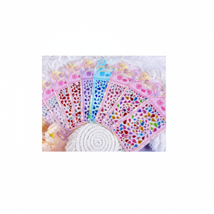 Adesivi colorati con gemme a goccia pacchetto all'ingrosso di 1200 pezzi per progetti artigianali e fai da te-con tipi di animali domestici in feltro luminoso - Product Image 2