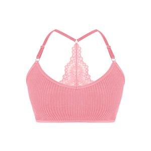 <span class=keywords><strong>Reggiseno</strong></span> Bralette da Donna in Pizzo Senza Schienale, Wireless e Delicato sulla Pelle, <span class=keywords><strong>con</strong></span> <span class=keywords><strong>Spalline</strong></span> Regolabili - Product Image 1