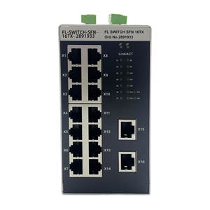 FL-SWITCH-SFN-16TX-2891933 Commutateur Ethernet industriel non géré 16 ports 10/100 Mbps à montage sur rail DIN pour l'automatisation d'usine PLC - Product Image 1