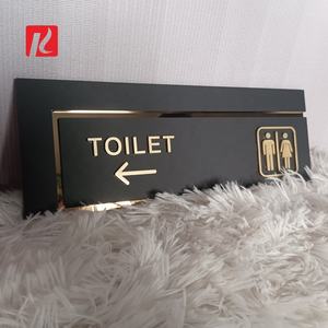 Kexian Panneaux de toilettes personnalisés sans quantité minimale de commande Panneaux de toilettes en métal acrylique Panneaux de toilettes pour hommes et femmes WC <span class=keywords><strong>Autocollant</strong></span> de signalisation de salle de bain - Product Image 4