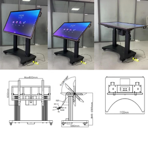 Chariot de <span class=keywords><strong>support</strong></span> de téléviseur électrique inclinable à 90 degrés pour <span class=keywords><strong>TV</strong></span> 55 "65" 75 "86" 360 - Product Image 3