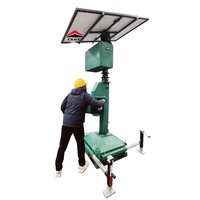 Tour d'éclairage solaire MPPT 420W, tour mobile à mât réglable, intelligente, autonomie de 35 heures, équipement d'éclairage de travail nocturne
