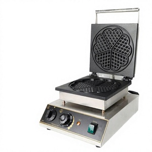 Macchina per Waffle Elettrica a Forma <span class=keywords><strong>di</strong></span> Cuore, Commerciale, Mini, con Termostato Regolabile in Acciaio Inox e Piastre Antiaderenti - Product Image 3