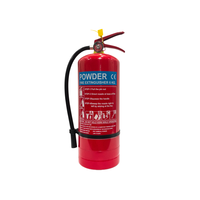 Unité d'extinction d'incendie à poudre sèche de haute qualité 8 kg, réservoir en acier complet avec indicateur de pression inclus, pour usage en usine et entrepôt