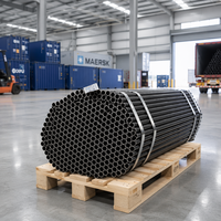 Tube rond en acier ERW à paroi mince noir, haute ductilité, découpe sur mesure, pour cadre de machines agricoles