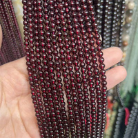 Nouveautés : Perles de grenat rouge naturel authentique de 4 mm, magnifiques pierres de guérison en cristal, en vente
