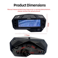 Speedometer Digital LCD Modifikasi untuk Yamaha FZ16 Perakitan Odometer Sepeda Motor
