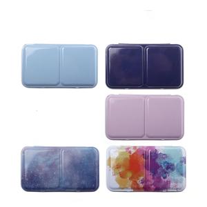 Bview กล่องพาเลทสีน้ำแบบโลหะพร้อม12/24แบบครึ่งกระทะเคสใส่สีสำหรับเดินทางแบบพกพาสำหรับศิลปิน - Product Image 2